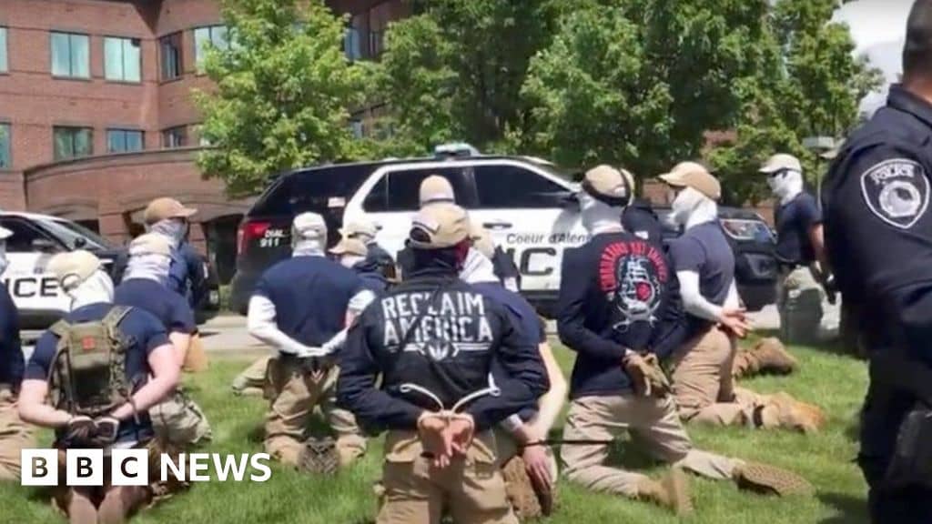 US white supremacists arrested at Idaho gay pride event – police