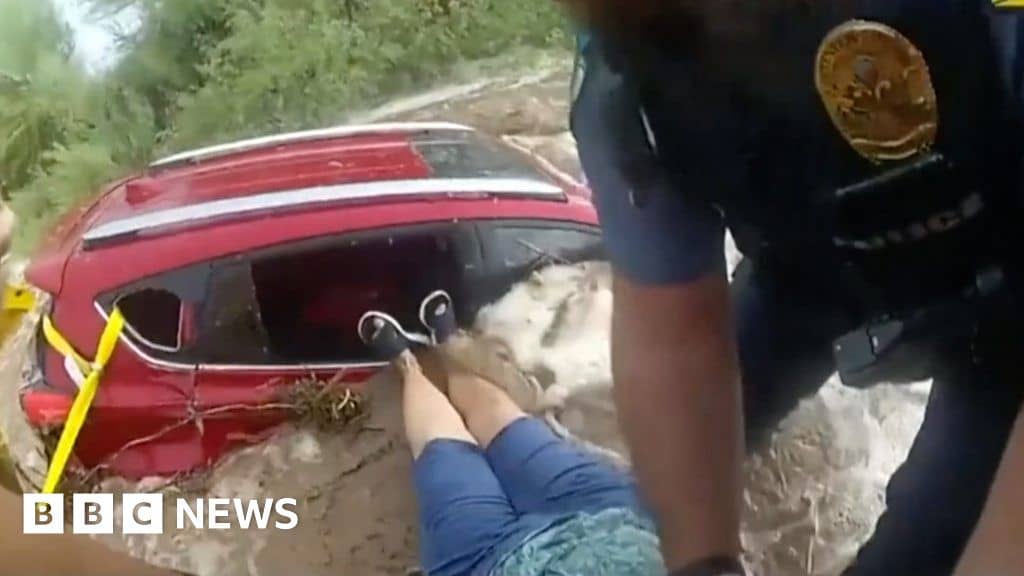 Arizona: Trapped woman pulled to safety from flooded car