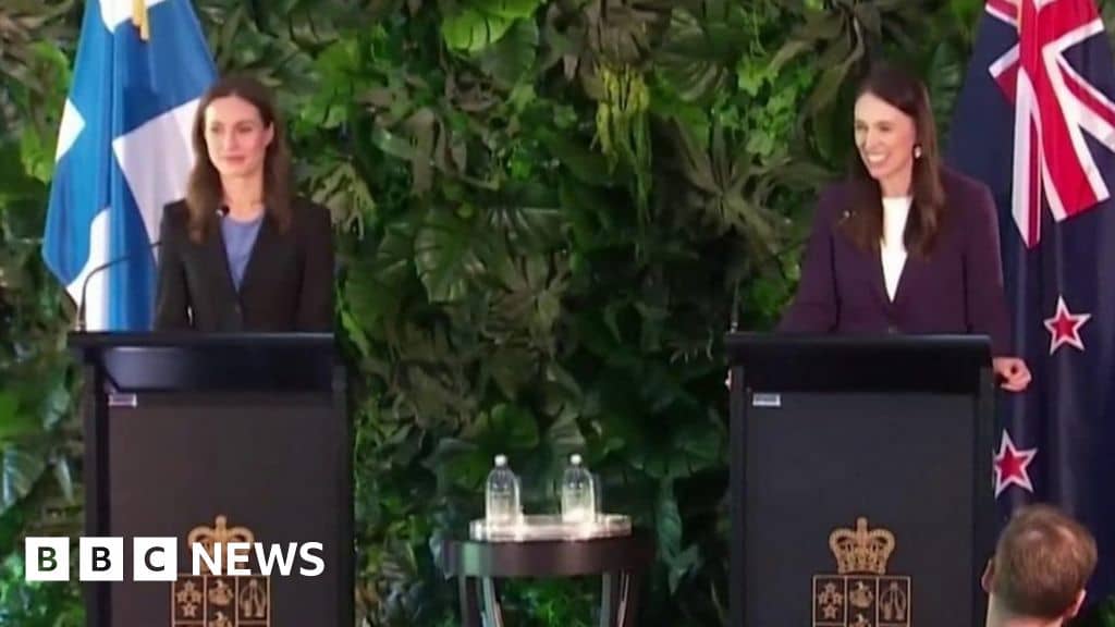New Zealand and Finland PMs shoot down reporter’s ‘similar age’ question