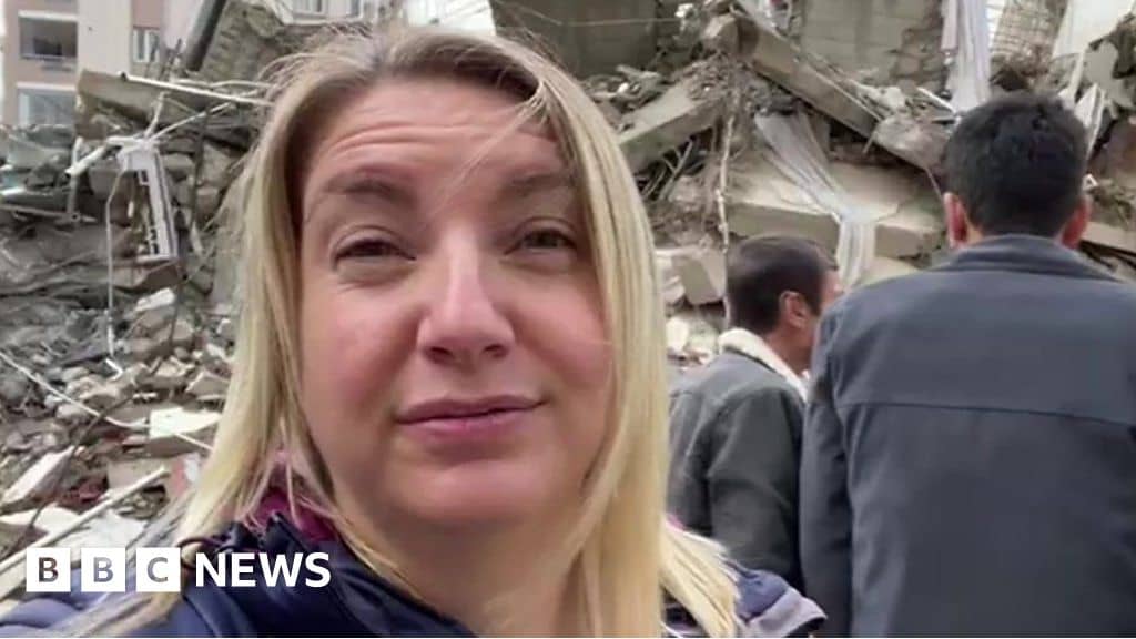 BBC on the scene of earthquake devastation in Turkey